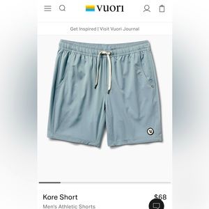 Vuori Men’s Kore Shorts